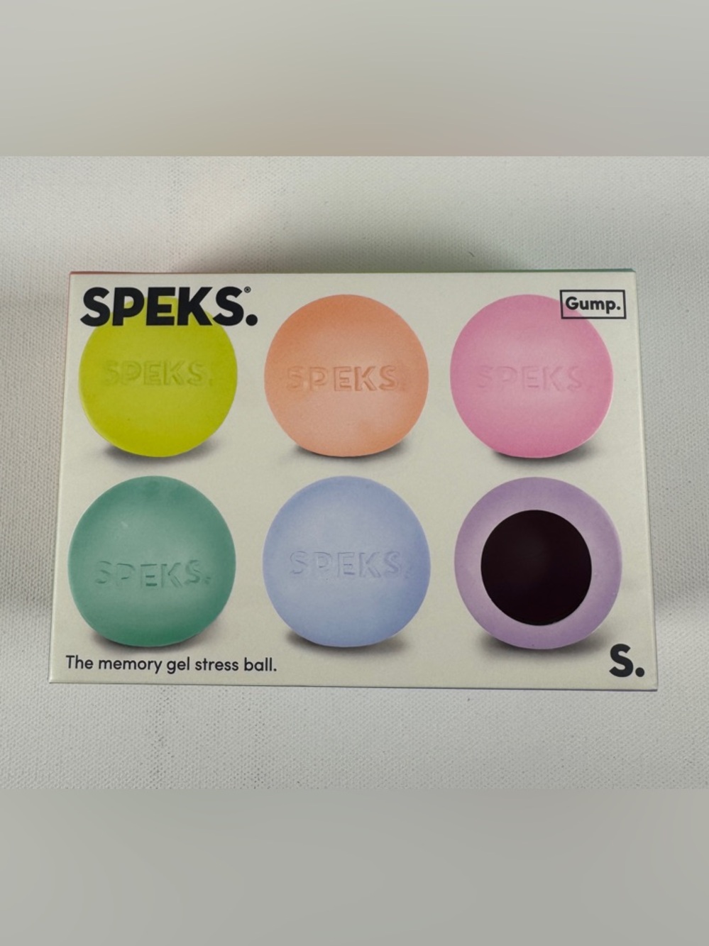 SPEKS Gump Memory Gel Stress Ball 6 Pack Multicolor Squishy Fidget Toy NEW Viral